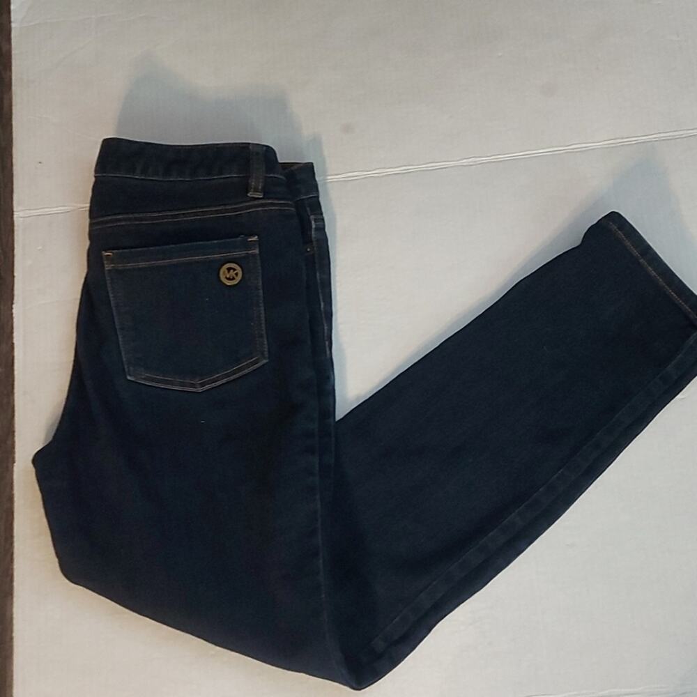 Michael Kors Blue Skinny Denim Jeans 6 Classic Preppy Casual Polished Everyday